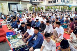 Salat Ied Bersama Masyarakat, Ini Harapan Kapolres Gowa
