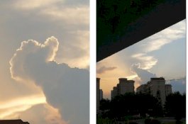 Awan Unik Berbentuk 'Like' Raksasa Terlihat di Atas Kota China