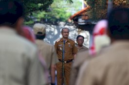 Usai Upacara, Daniel Katto Halalbihalal dengan Pegawai DPRD Makassar