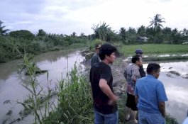 Wabup Sidrap Tinjau Tanggul Jebol di Dea