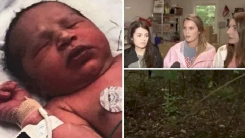 Seorang bayi yang dibuang ibunya, dan diselamatkan tiga bersaudara di Georgia, AS.