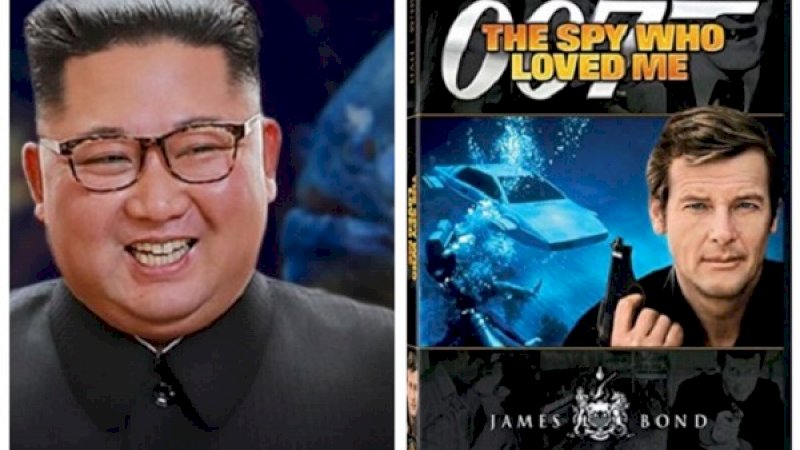 Kim Jong-un dan sampul film James Bond