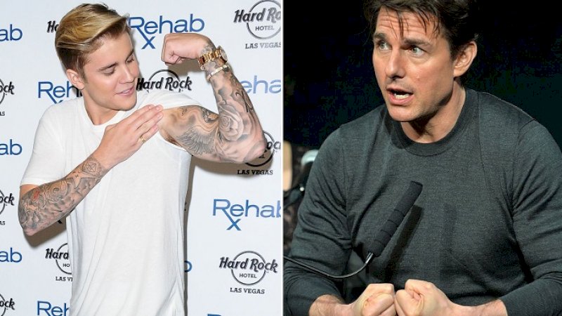 Justin Bibier dan Tom Cruise