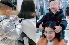 Bocah 6 Tahun Viral Berkat Keahliannya Memotong Rambut