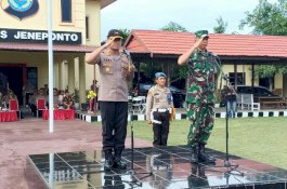 Dandim-Kapolres Jeneponto Kembali Sepanggung Jadi Irup