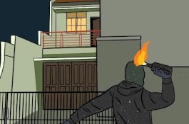 Rumah Anggota Ditreskrimsus Polda Sulsel Dilempari Bom Molotov