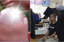 Pria Ini Pakai Alat Bantu Saat Foto Paspor Karena Kepala Botak