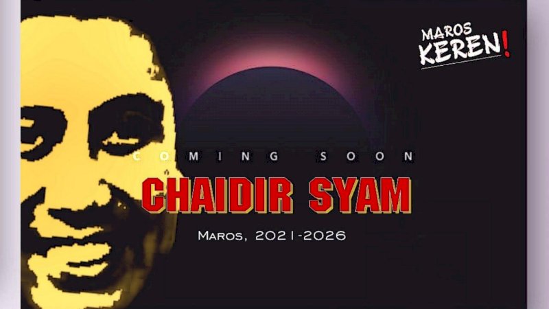 Galang Dukungan Anak Milenial, Chaidir Syam Kenalkan Tagline Maros Keren