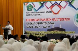 Mendaftar Sejak 2009, Ratusan Calon Haji Gowa Ikut Manasik Hari Ini