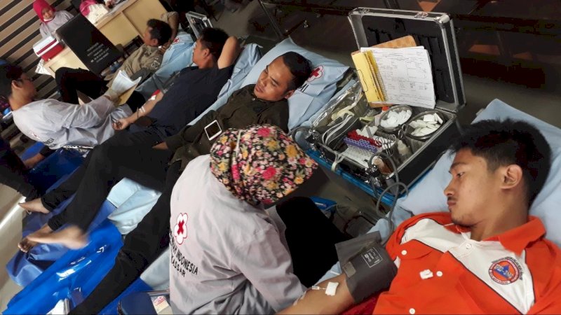BPBD Makassar Gelar Donor Darah