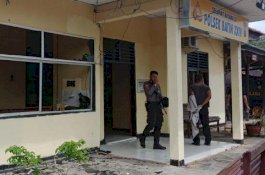 Markas Polisi di Jambi Diserang Massa