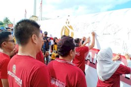 HUT Ke-73 Bhayangkara, Polres Sinjai Deklarasi Anti Kerusuhan