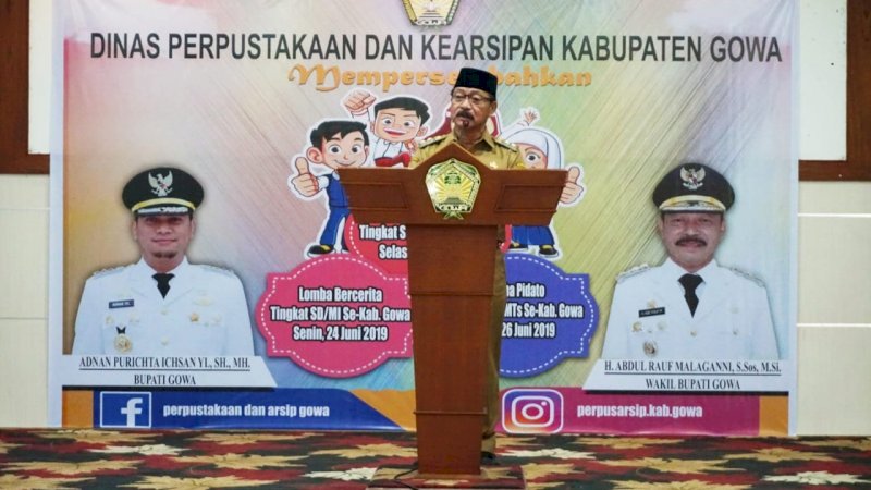 Wakil Bupati Gowa: Minat Baca Anak Millenial Turun karena Smartphone