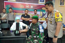 Sambut Hari Bhayangkara Ke-73, Polres Sinjai Gelar Donor Darah