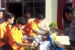 Tim Anti Bandit Polres Gowa Tangkap 4 Pelaku Curas, 2 Masih di Bawah Umur