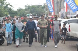 Bupati Sidrap Ikut Ramaikan Jalan Santai Hari Bhayangkara ke-73