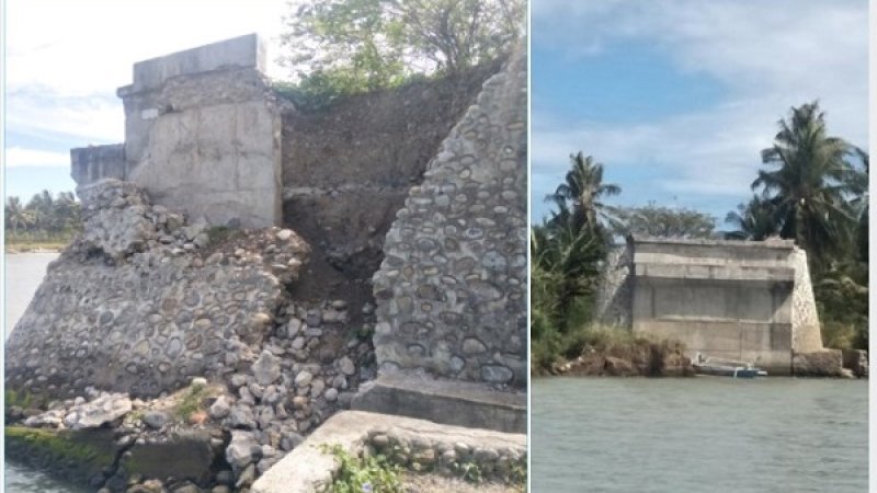 Jembatan Bosalia, Jeneponto yang mangkrak.