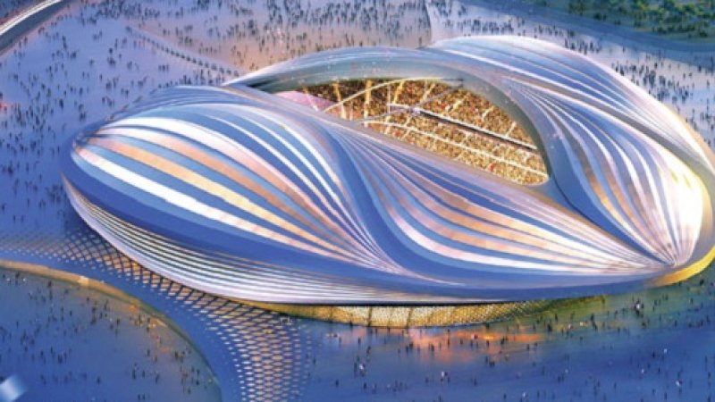 Stadion Al Wakrah, salah satu stadion megah yang disiapkan Qatar untuk Piala Dunia 2022.