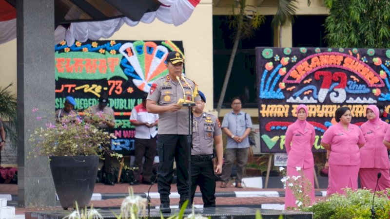 Hari Bhayangkara, 1.225 Personel Polri Polda Sulsel Naik Pangkat