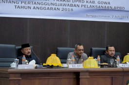 Beberapa Catatan Dewan Gowa Terhadap Ranperda Pertanggungjawaban APBD 2018