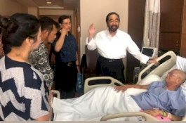 Terbang ke Singapura, Surya Paloh Beri Dukungan ke IYL