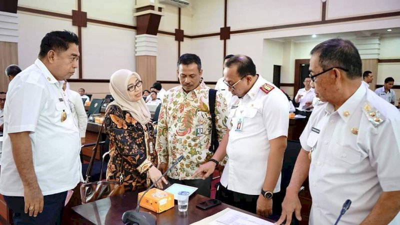 Parepare Ikuti Rapat Monev KPK di Kantor Gubernur Sulsel