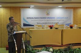 Sosialisasi UU KIP, Kadiskominfo Sulsel Bahas Pemerintahan Terbuka dan Bersih