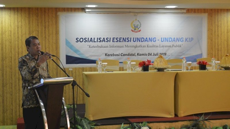 Sosialisasi UU KIP di Hotel Condotel Makassar, Kamis (4/7/2019) .