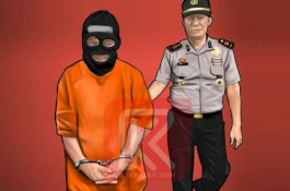 Pria yang Tonjok Polantas Makassar Menangis Termehek-mehek di Kantor Polisi