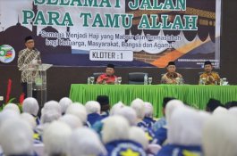 Lepas JCH Kloter Pertama, Nurdin Abdullah Titip Doa untuk Pemerintah