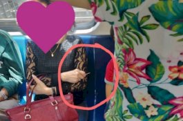 Dengan Tusuk Gigi, Penumpang Wanita Ini Cegah Bocah Laki-laki Jatuh Tertidur di Lengannya