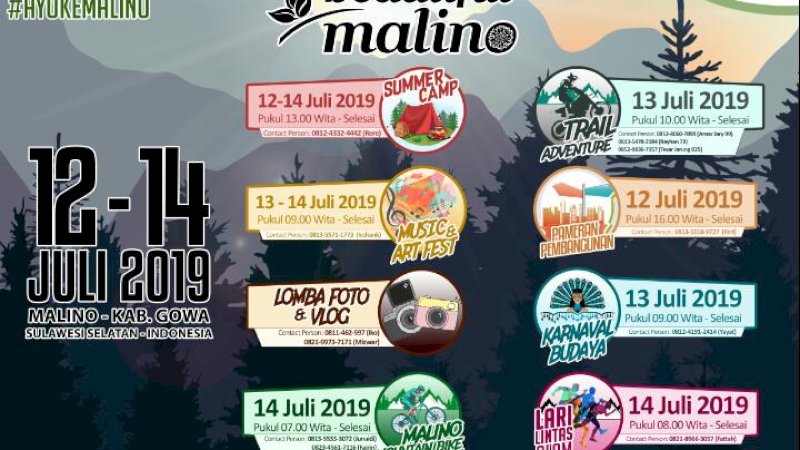 Pendaftaran Summer Camp Beautiful Malino 2019 Ditutup