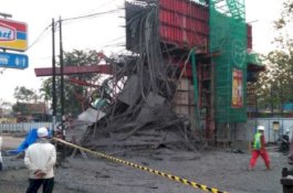 Cor Beton Tol Lingkar Bogor Ambrol, Dua Terluka, Ini Penjelasan Pengelola