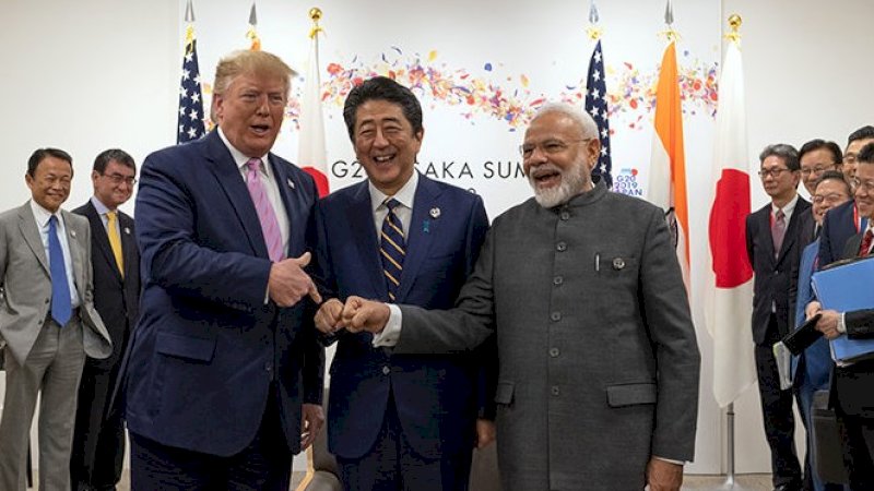Presiden AS, Perdana Menteri Jepang dan Perdana Menteri India