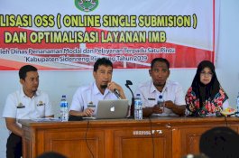 Perkenalkan OSS, PMPTSP Sidrap Turun ke Kecamatan
