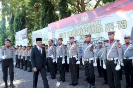 Pimpin Upacara HUT Bhayangkara Ke-73, Bupati Bantaeng Apresiasi Kinerja Polri