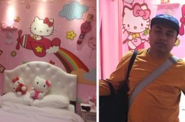 Dikerjai Istri, Pria Ini Dibookingkan Kamar Hotel Bertema Hello Kitty