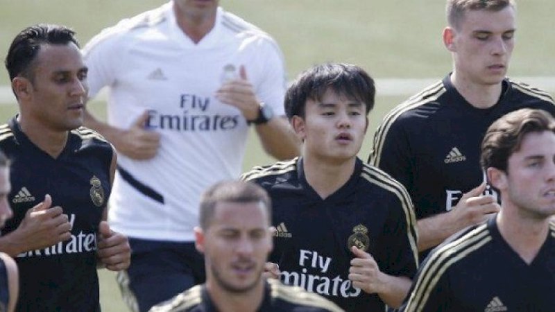 Tekefusa Kubo ikut dalam tur Real Madrid ke Montreal, Kanada. (Foto: Marca)