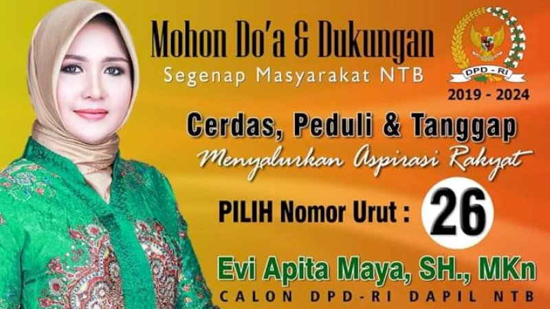 Foto Evi Apita Maya yang digugat ke MK.