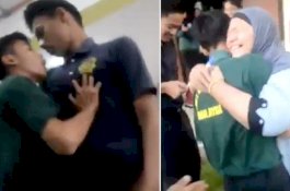 Video Teman Sekelas Pura-pura Berkelahi sebagai Kejutan Ulang Tahun Bu Guru