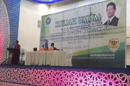 Wakil Rektor 1 Unismuh Bawakan Kuliah Umum di Depan 1.400 Mahasiswa FKIP