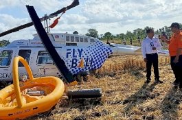 Satu Menit Usai Diizinkan Mendarat oleh ATC, Helikopter Jatuh di Bandara Lombok
