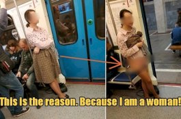 Tak Ada yang Beri Tempat Duduk di Kereta, Wanita Rusia Ini Angkat Roknya, Lihat Videonya