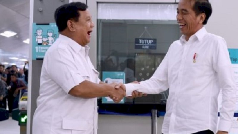 Pertemuan Prabowo dengan Jokowi, Sabtu (12/7/2019).