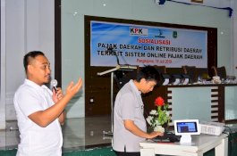 BPKD Sidrap Sosialisasikan Pajak Online, Dimonitor Langsung KPK