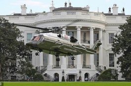 Knalpotnya Hanguskan Rumput Gedung Putih, Helikopter Trump Diperbaiki