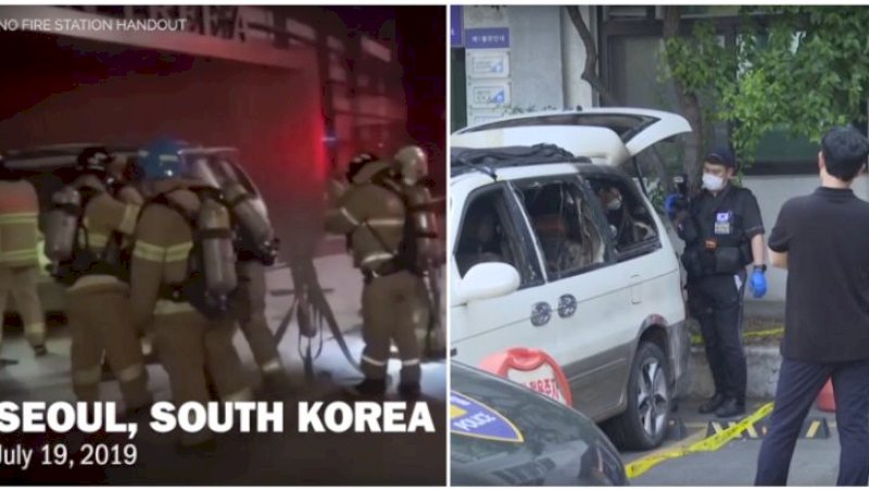 Bentuk Protes, Pria Korsel Ini Bakar Diri di Depan Kedutaan Jepang