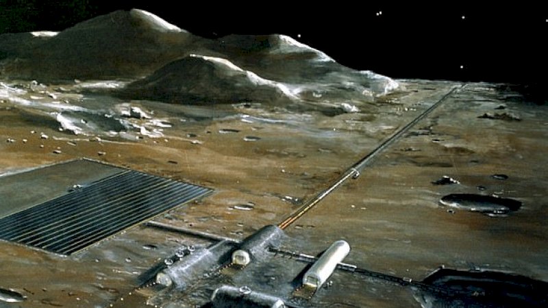 Gambar di atas menunjukkan konsep seperti apa bentuk dasar pada permukaan bulan (NASA)