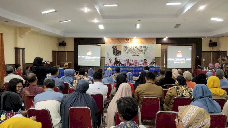 KPU Parepare Tetapkan 25 Caleg Terpilih Periode 2019-2024