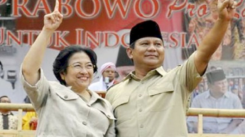 Megawati dan Prabowo saat berpasangan pada Pilpres 2004.